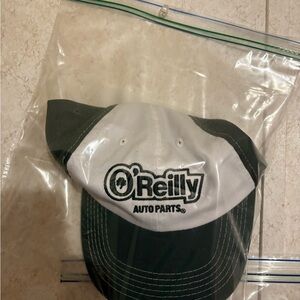 O'Reilly Auto Parts Black and White Cap